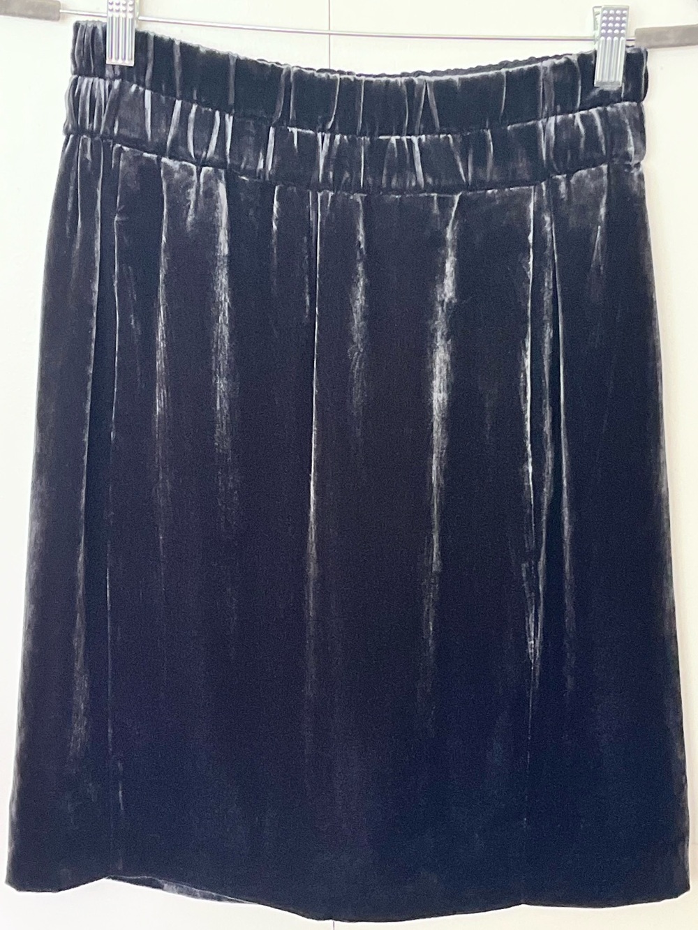 J. Crew Velvet Pull-on Skirt Size Petite Small